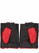 FERRARI - Fingerless Leather Gloves