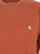 Carhartt Wip Orange Logo T Shirt