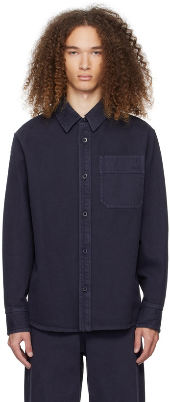 Photo: A.P.C. Navy Basile Shirt