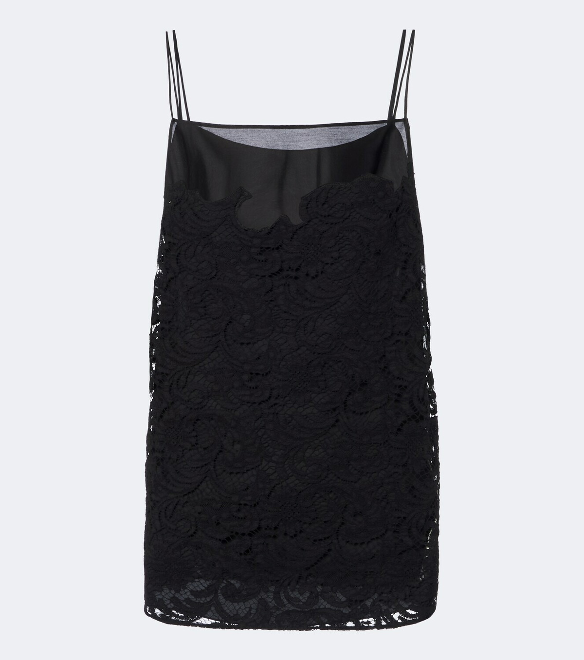 Khaite Neema silk voile and lace top