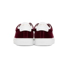 Givenchy Burgundy Urban Knots Velvet Sneakers