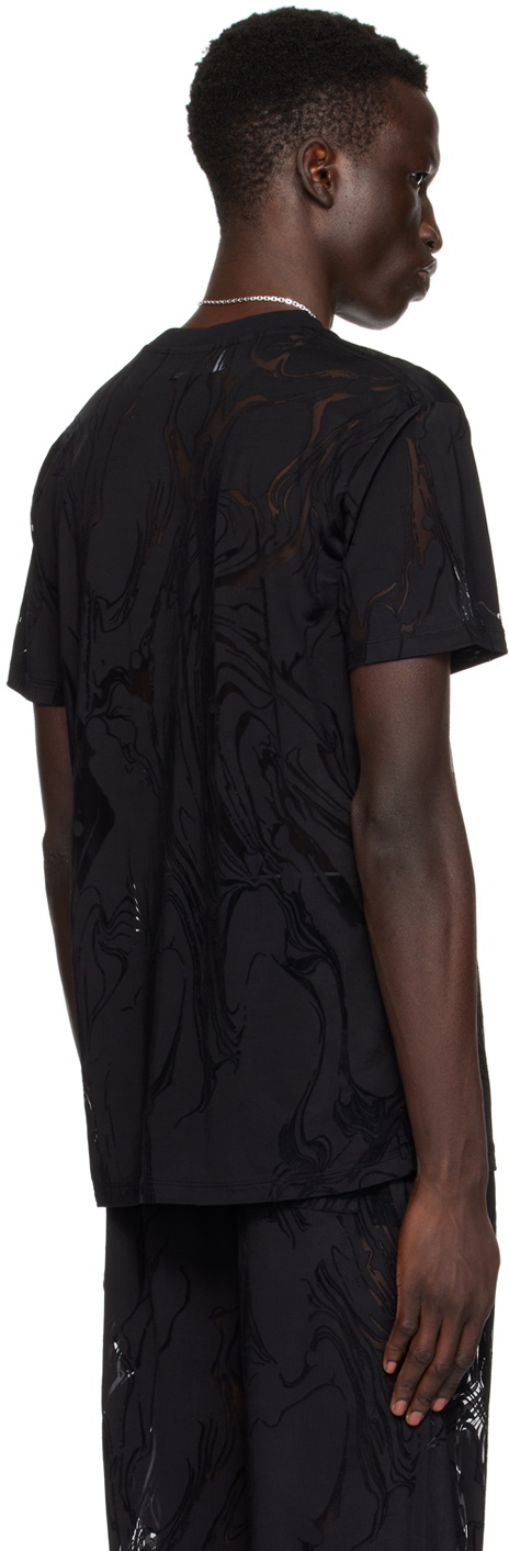 LGN Louis Gabriel Nouchi Black Marbled T-Shirt