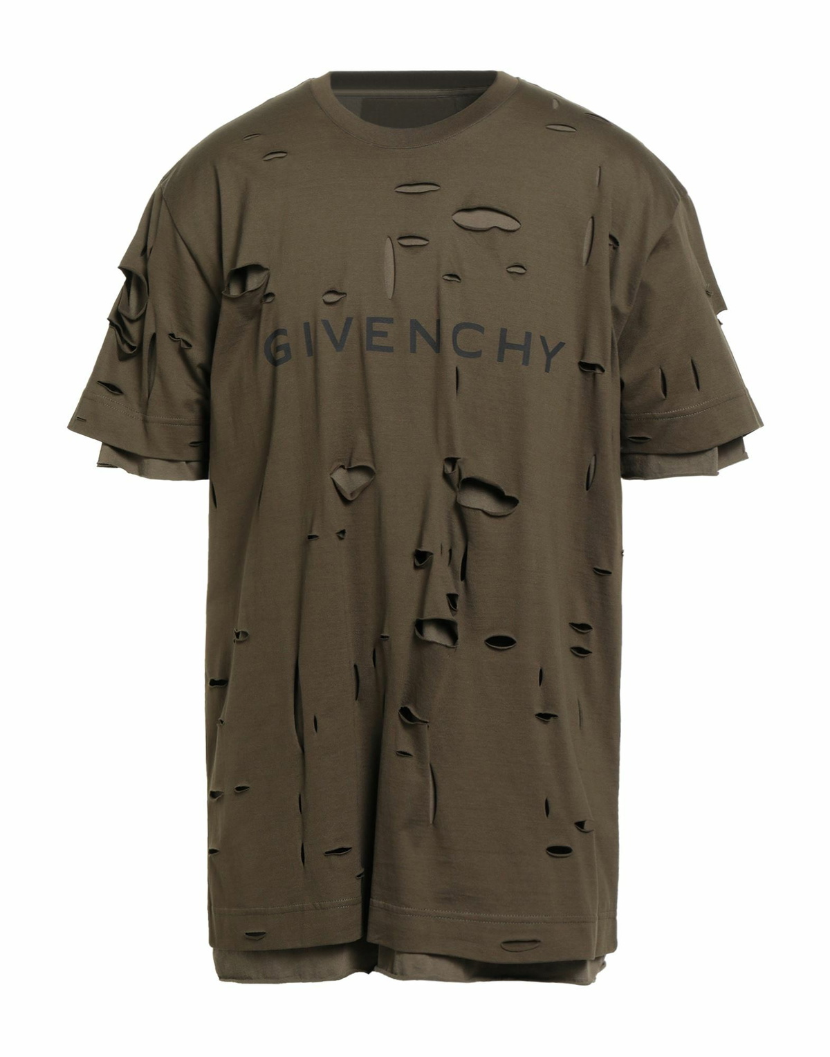 Givenchy Mens T-shirt Military in Green
