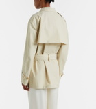 Vince Cotton-blend cropped trench coat