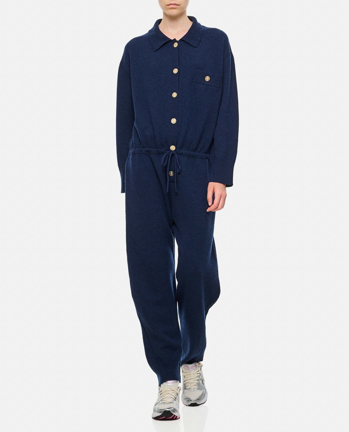 Barrie Cashmere Front Buttoned Jumpsuit