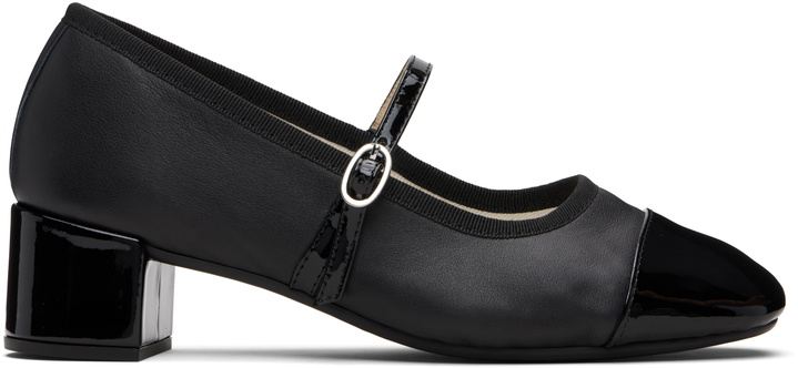 Photo: Repetto Black Georgiana 45 Mary-Jane Heels