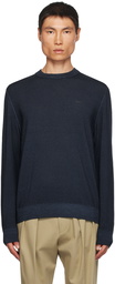 BOSS Navy Bonded Sweater