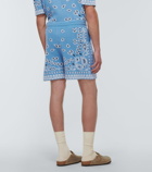 Alanui - Bandana cotton-blend piqué shorts