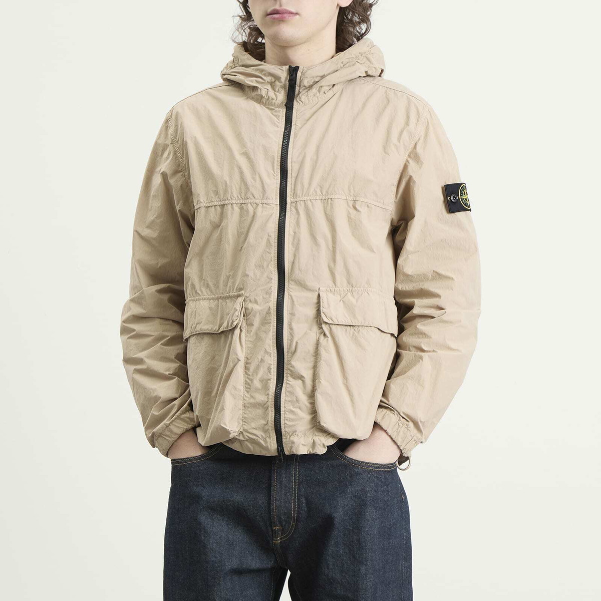 Stone Island Men's Nylon Smerigliato-TC Short Parka Jacket in