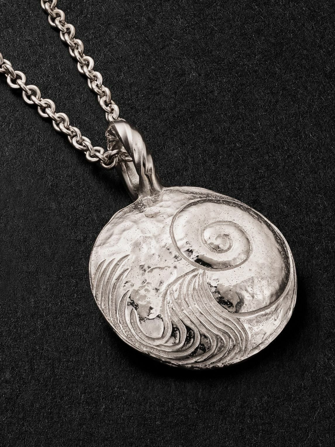 Elhanati - Star Sign Aquarius White Gold Pendant Necklace