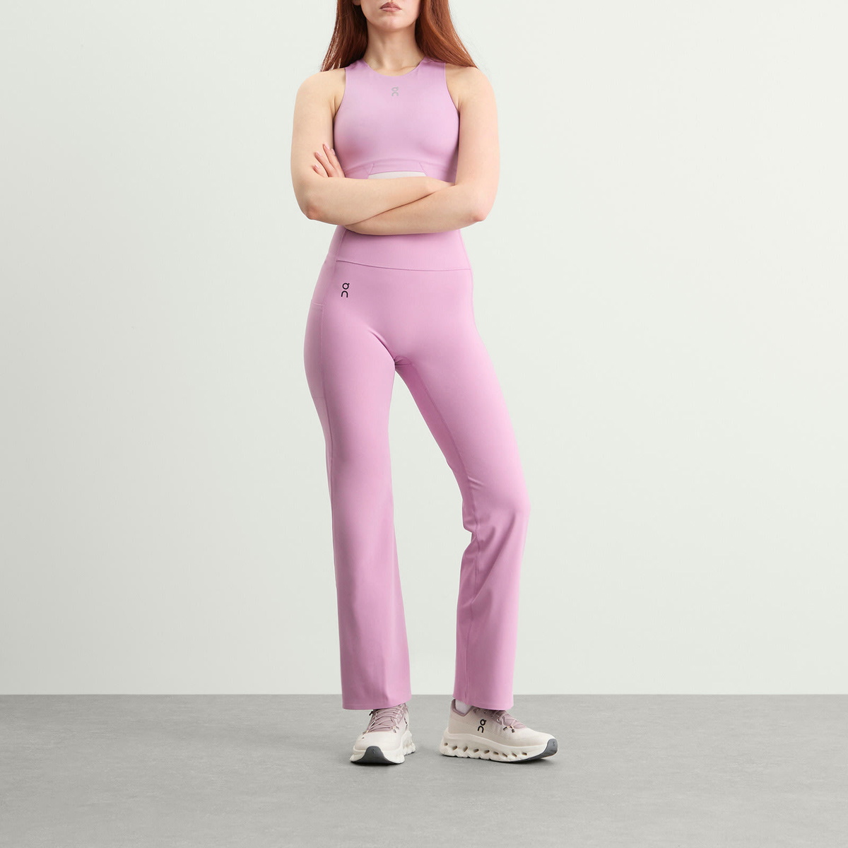ON Women's Studio Flared Leggings in Sakura