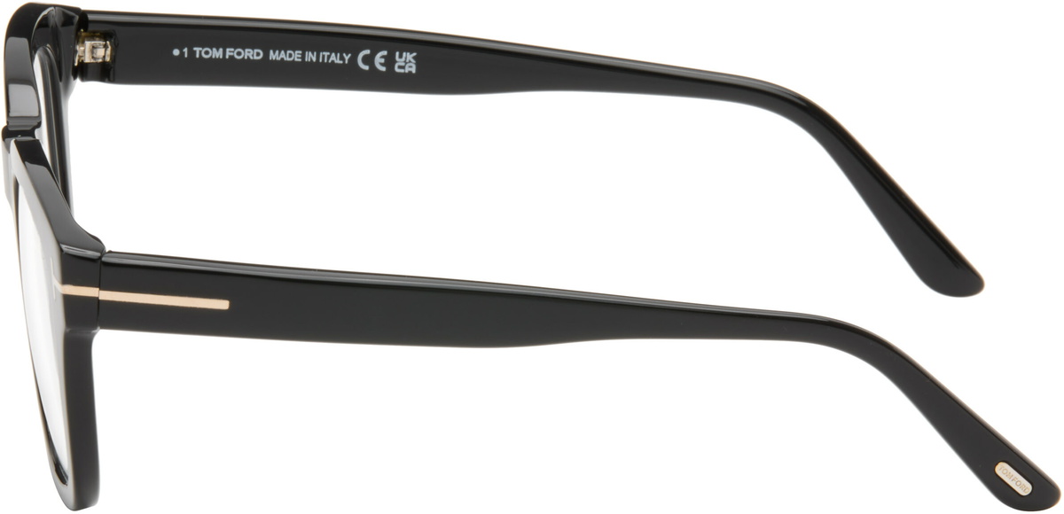 TOM FORD Black Blue Block Soft Square Blue Light Optical Glasses