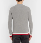Incotex - Slim-Fit Contrast-Tipped Cotton Sweater - Men - Gray