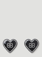 Balenciaga Heart Logo Earrings
