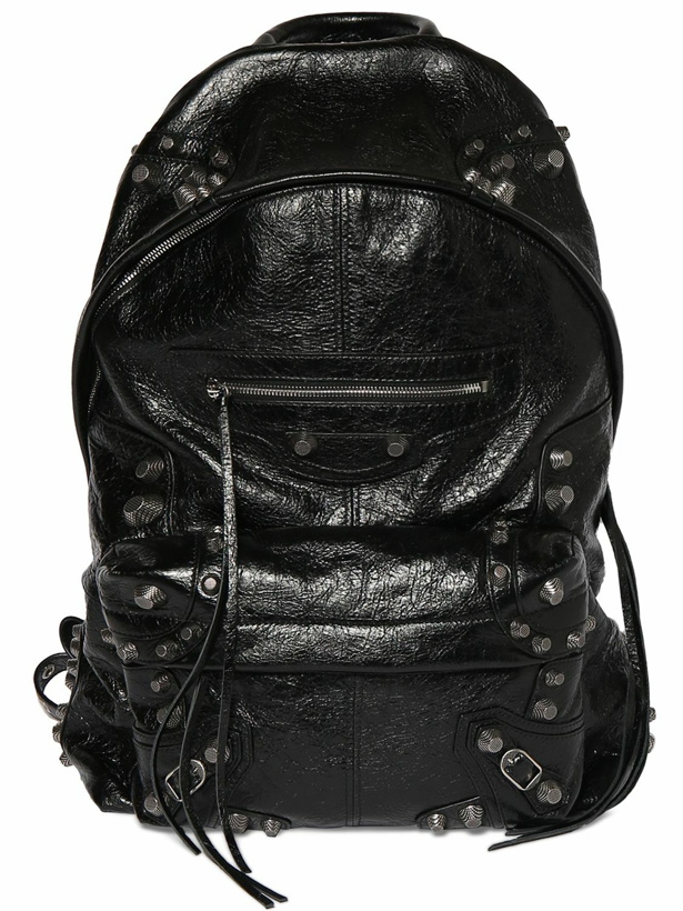 Photo: BALENCIAGA - Cagole Leather Backpack