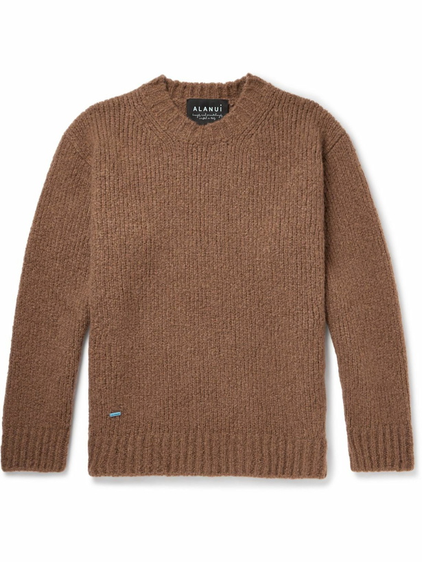 Photo: Alanui - A Finest Cashmere and Silk-Blend Sweater - Brown