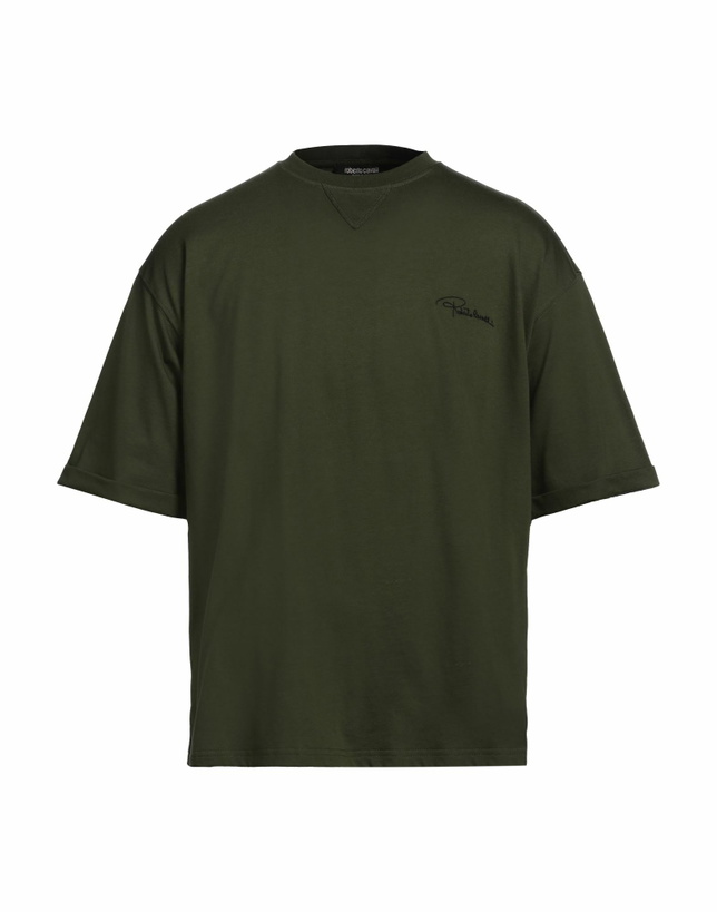 Photo: Roberto Cavalli Mens T-shirt Military in Green