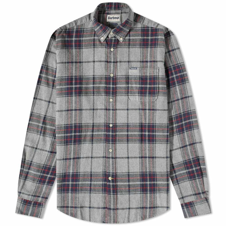 Photo: Barbour Men's Carter Tailored Fit Shirt in Grey Marl