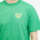 Human Made Men's Coloured Small Heart T-Shirt in Green