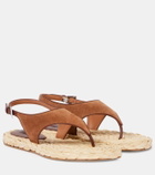 Paris Texas Amalfi suede thong sandals