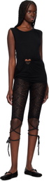 AMBUSH Black Heart Shape Tank Top