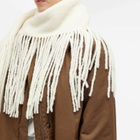 Holzweiler Women's Tassel Scarf in Ecru 