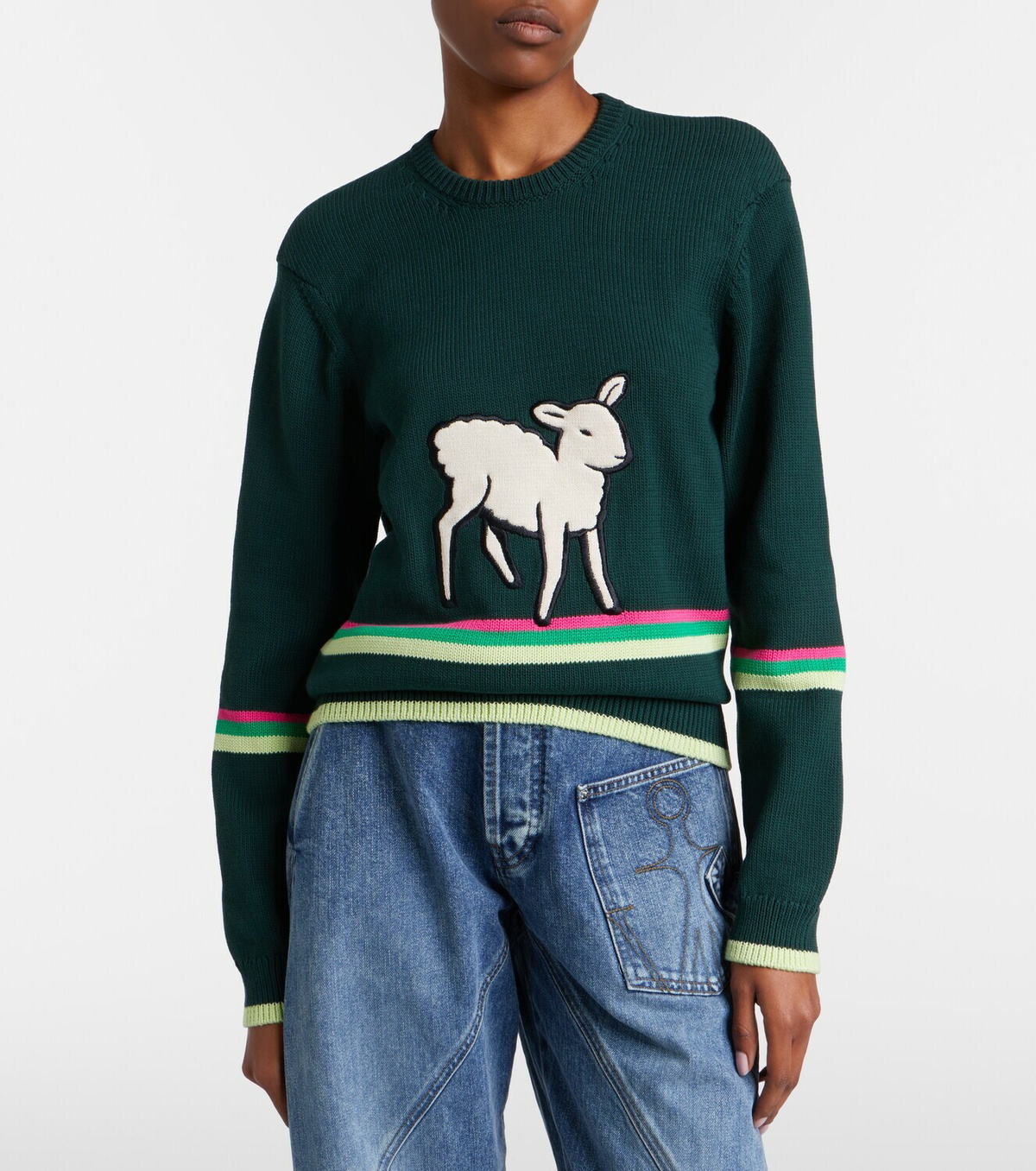 JW Anderson Embroidered cotton sweater