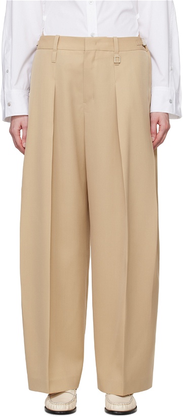Photo: Wooyoungmi Beige Wide Trousers