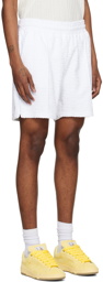 Casablanca White Monogram Shorts