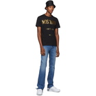 Moschino Black and Gold Couture T-Shirt