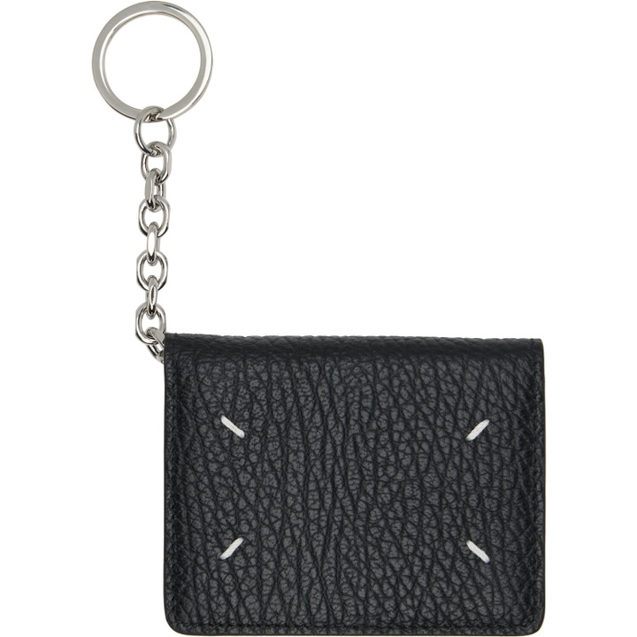 Photo: Maison Margiela Black Four Stitches Keyring Card Holder