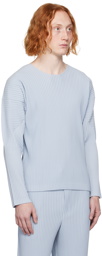 HOMME PLISSÉ ISSEY MIYAKE Blue Monthly Color September Long Sleeve T-Shirt