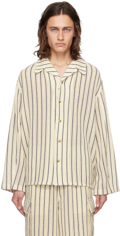 Photo: LE17SEPTEMBRE Off-White Striped Shirt