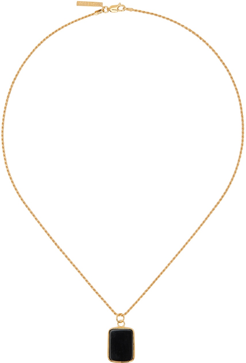 Sophie Buhai Gold Rectangle Pendant Necklace