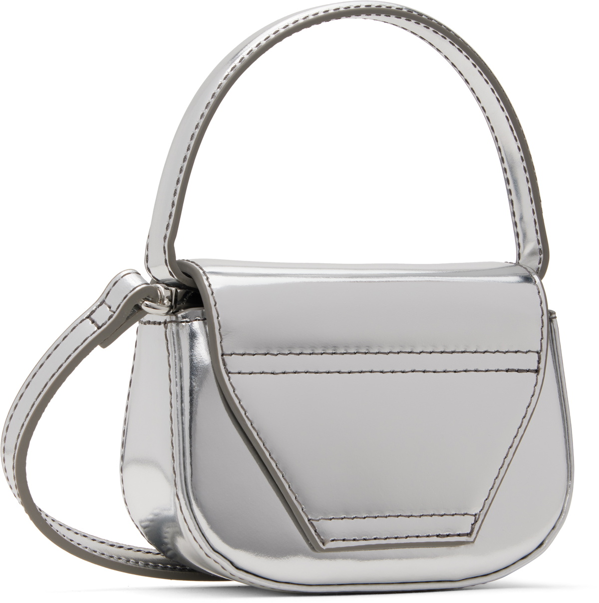 Diesel 1dr ショルダーバッグ　ハンドバッグ　2way xs シルバー 1DR XS