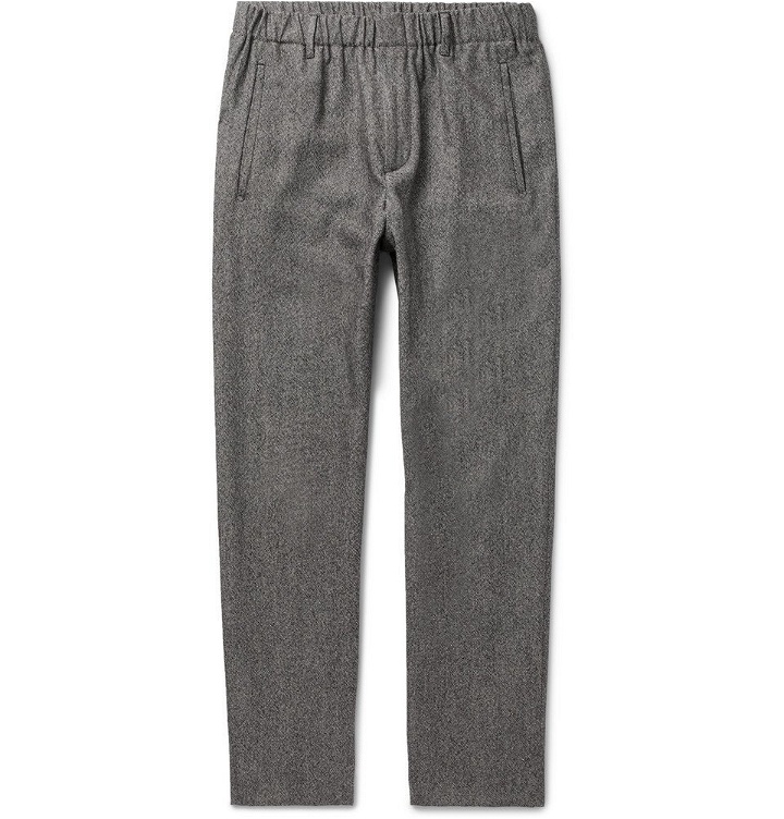 Photo: Incotex - Slim-Fit Virgin Wool and Cotton-Blend Trousers - Men - Gray