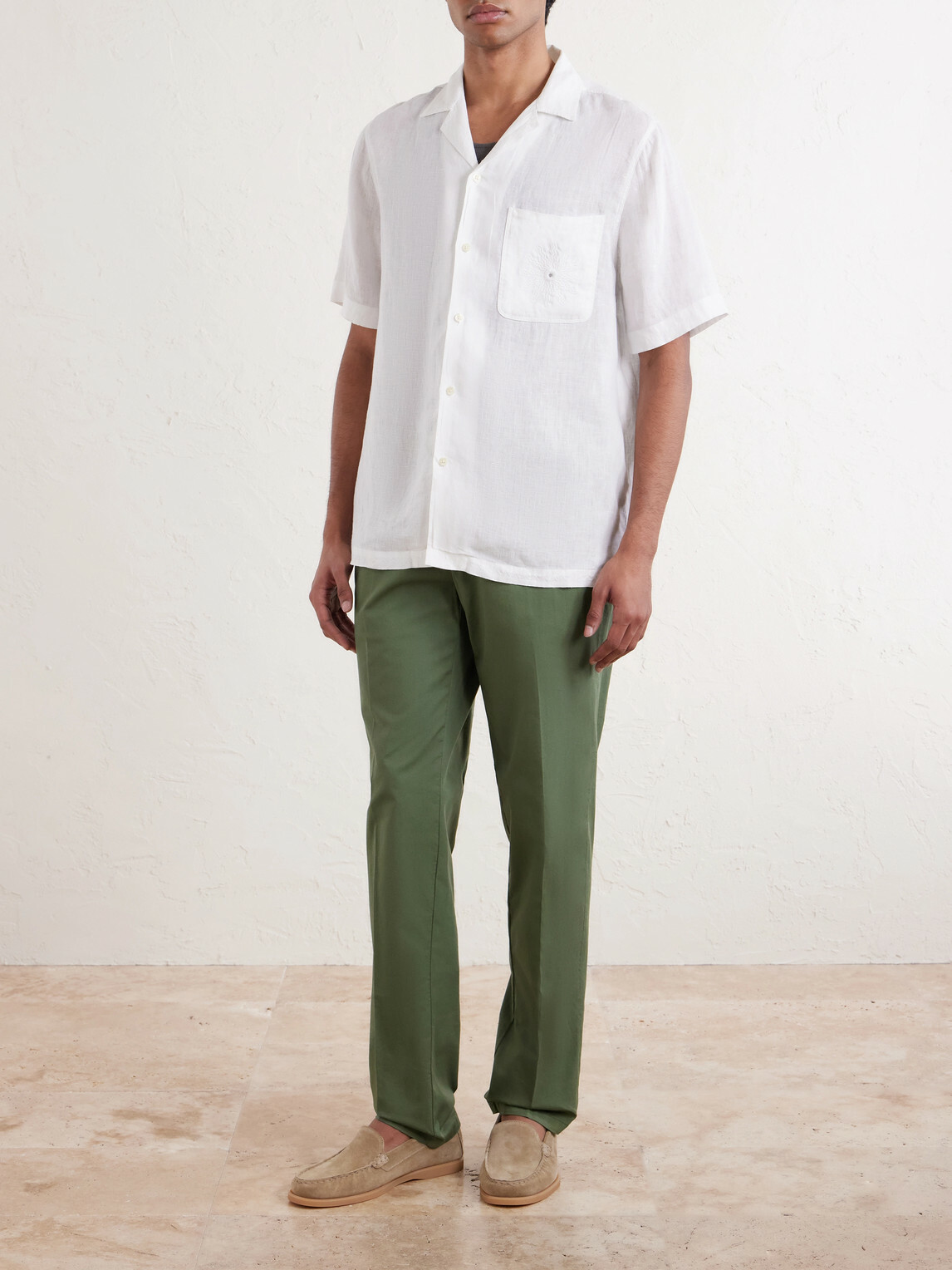 Altea - Dumbo Tapered Cotton-Blend Gabardine Trousers - Green