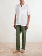 Altea - Dumbo Tapered Cotton-Blend Gabardine Trousers - Green