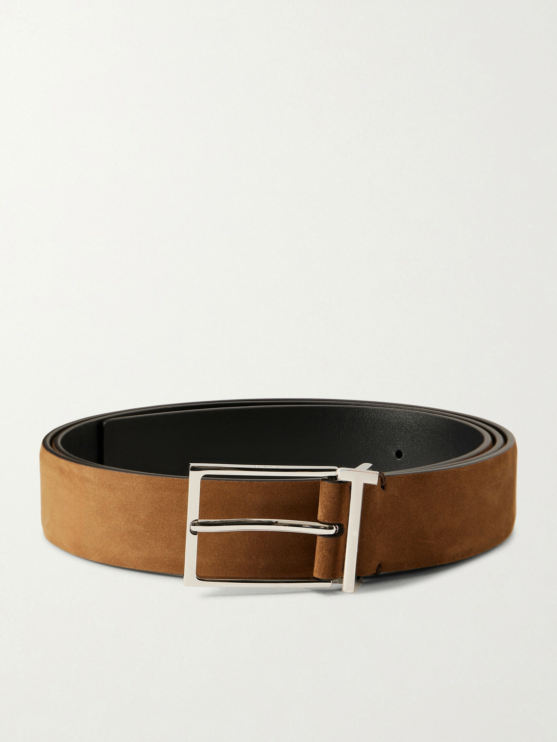 TOM FORD - 2.8cm Nubuck Belt - Brown