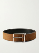 TOM FORD - 2.8cm Nubuck Belt - Brown