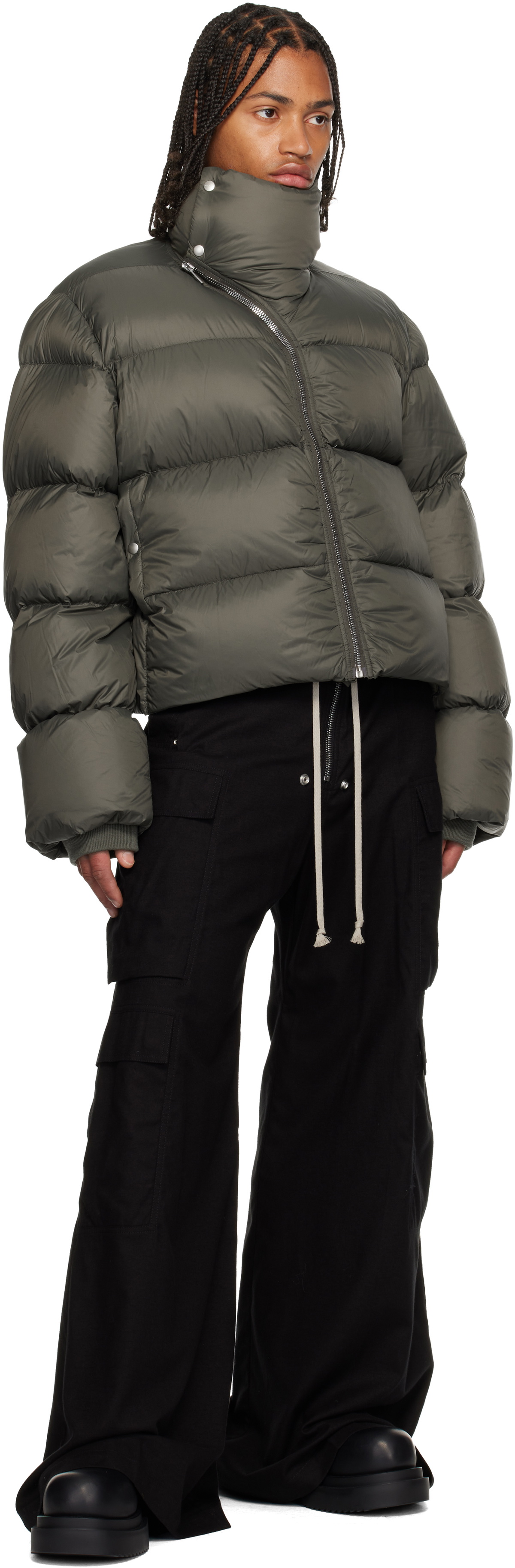 Rick Owens Khaki Concordians Turtle Down Jacket