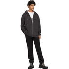 Schnaydermans Black Oversize SCH Zip Hoodie