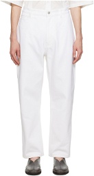 Studio Nicholson White Bill Jeans