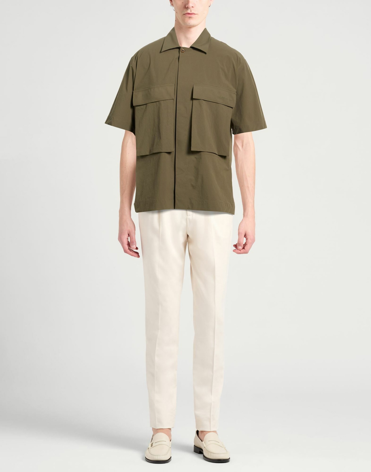 Givenchy Mens Shirt Military in Green