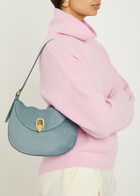 Savette Tondo Small Suede Shoulder bag - Denim - One Size