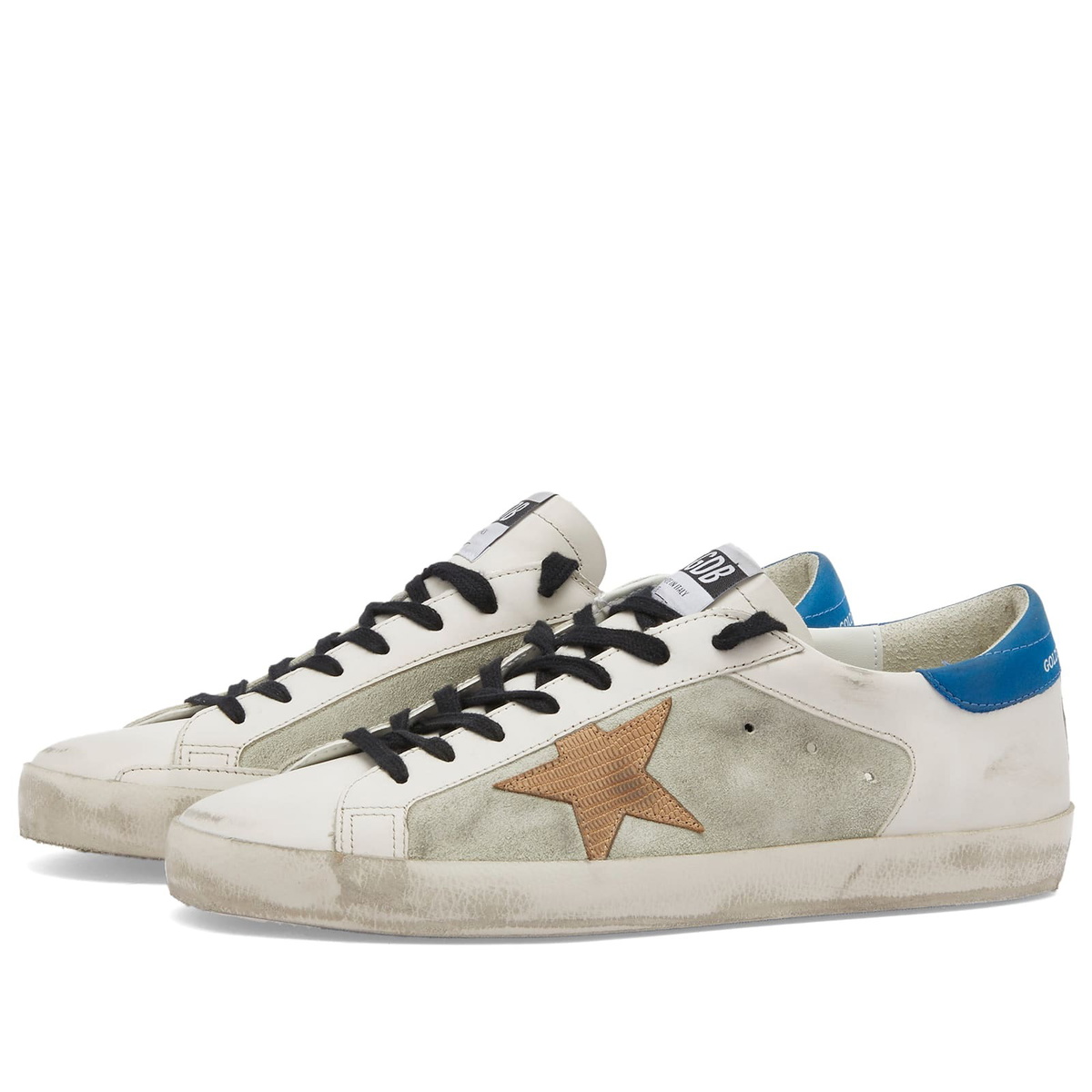 スニーカー GOLDEN  Men Sneakers White GMF00804F00697110630 Moschino Men's shoes Logo Metal Gold lettering white