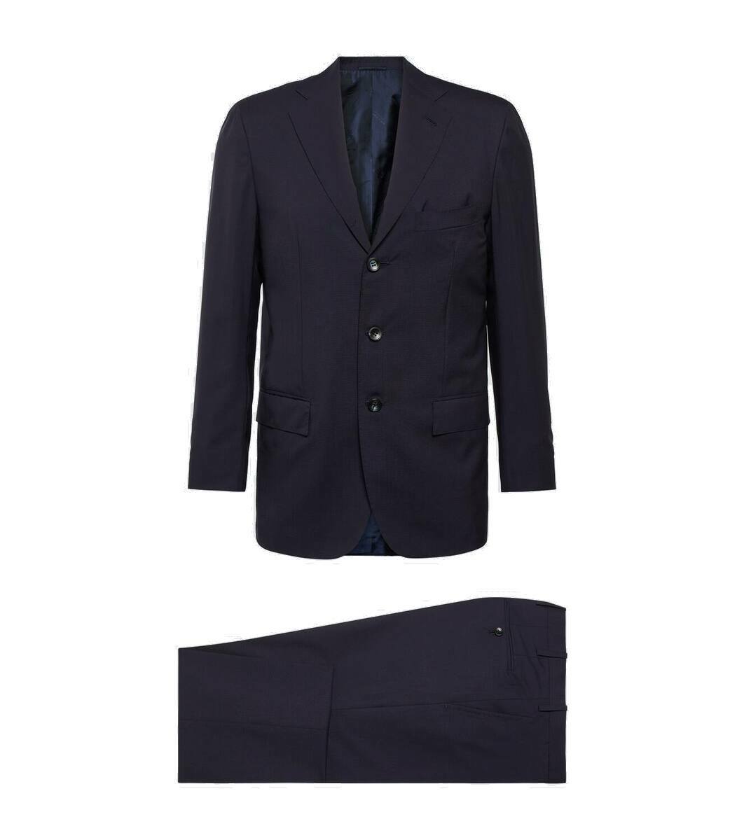 Single-Breasted Wool and Silk Suit main image 1