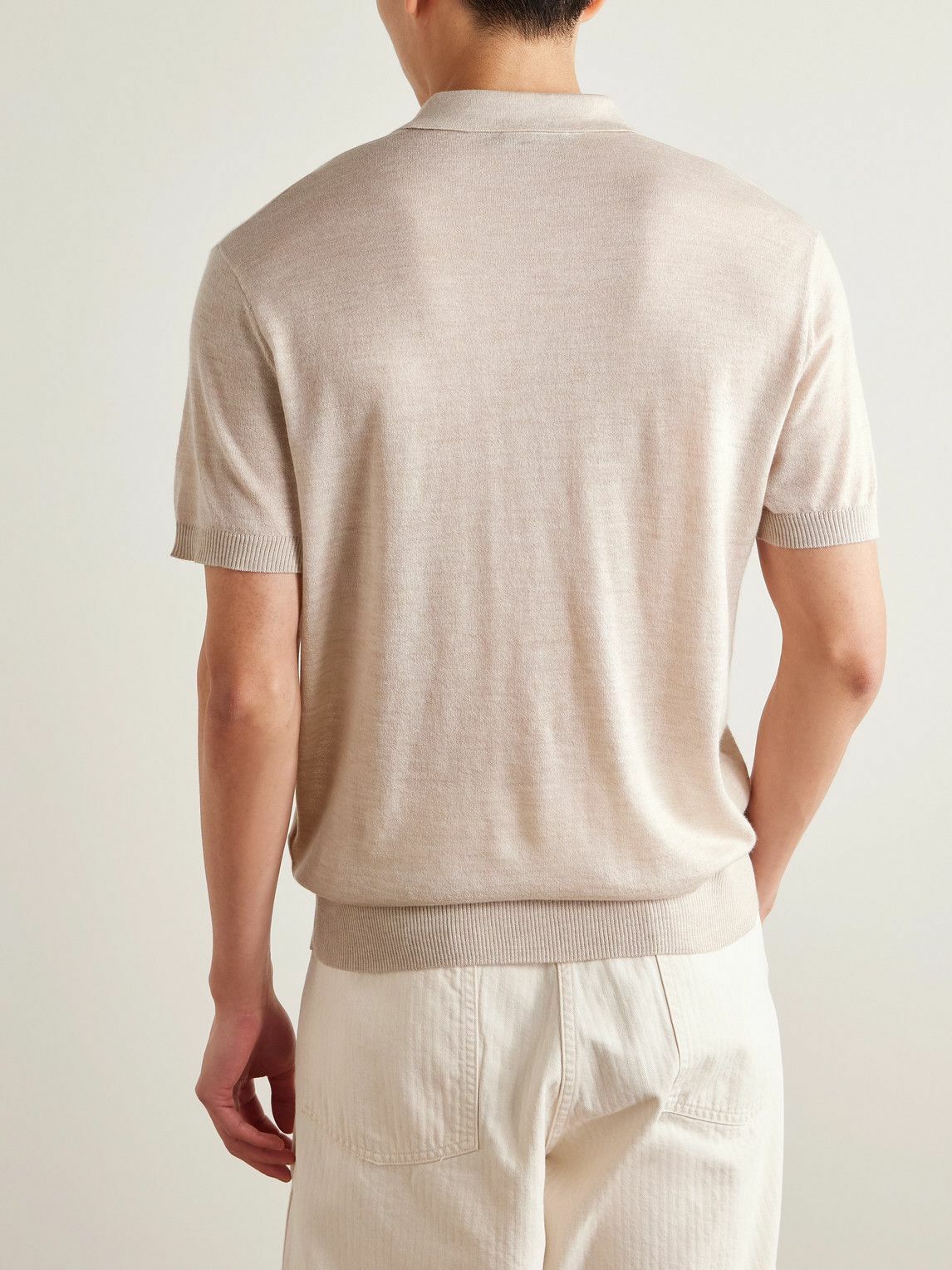 James Perse - Slim-Fit Cashmere Polo Shirt - Neutrals