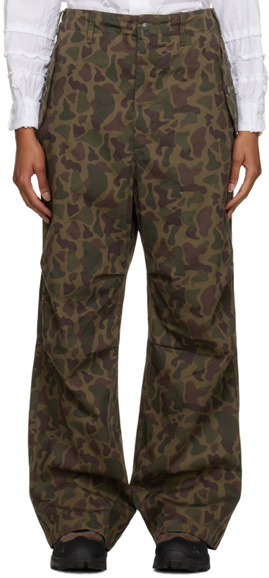 Photo: Engineered Garments Khaki Camouflage Trousers
