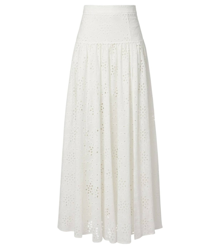 Photo: Alexandra Miro Serena broderie anglaise cotton maxi skirt